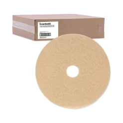 Boardwalk Ultra High-Speed Floor Pads, Ultra Champagne, 20" Diameter, 5/Carton -Professional cleaning tool store 01c3cf2d497817dd5417923e0efc7b7e8d