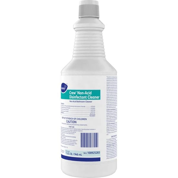 Diversey Crew Neutral Non-Acid Bowl And Bathroom Disinfectant, 32 Oz Squeeze Bottle, 12/Carton 2 Diversey Crew Neutral Non-Acid Bowl And Bathroom Disinfectant, 32 Oz Squeeze Bottle, 12/Carton - Image 2