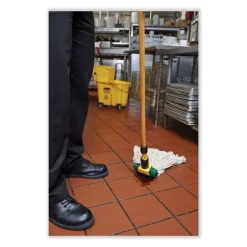 Rubbermaid Commercial Gripper Hardwood Mop Handle, 1.13" Dia X 60", Natural/Yellow 11 Rubbermaid Commercial Gripper Hardwood Mop Handle, 1.13" Dia X 60", Natural/Yellow -Professional cleaning tool store 041daa07460371865cb3d430d7bb3e2f4f