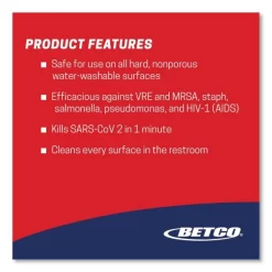 Betco AF79 Acid Free Bathroom Cleaner, And Disinfectant 11 Betco AF79 Acid Free Bathroom Cleaner, And Disinfectant -Professional cleaning tool store 05cba20922863635ce281c675de373891a