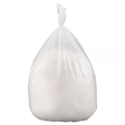 Inteplast Group High-Density Interleaved Commercial Can Liners, 60 Gal, 22 Microns, 38" X 60", Clear, 25 Bags/Roll, 6 Rolls/Carton -Professional cleaning tool store 081611d2804d109e4654179280b060282f