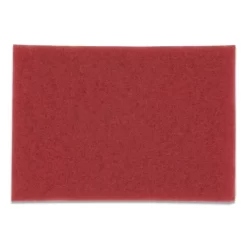 3M Low-Speed Buffer Floor Pads 5100, 20 X 14, Red, 10/Carton
