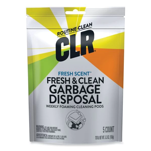 CLR PRO Fresh And Clean Garbage Disposal, Fresh Scent, 5 Pods/Pack, 6 Packs/Carton 1 CLR PRO Fresh And Clean Garbage Disposal, Fresh Scent, 5 Pods/Pack, 6 Packs/Carton
