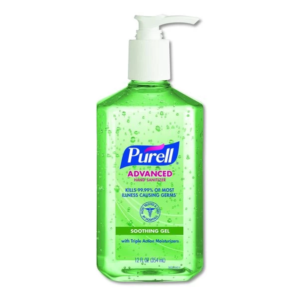 PURELL Advanced Soothing Gel Hand Sanitizer, Fresh Scent With Aloe And Vitamin E, 12 Oz Pump Bottle, 12/Carton 1 PURELL Advanced Soothing Gel Hand Sanitizer, Fresh Scent With Aloe And Vitamin E, 12 Oz Pump Bottle, 12/Carton