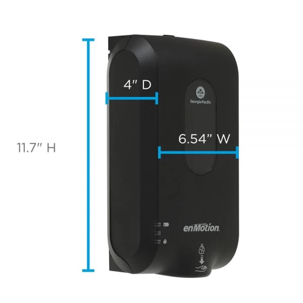 EnMotion By GP PRO Gen 2 Automated Touchless Soap & Sanitizer Dispenser, Black 5 EnMotion By GP PRO Gen 2 Automated Touchless Soap & Sanitizer Dispenser, Black - Image 5