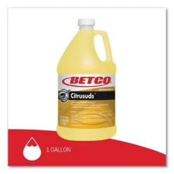 Betco Symplicty Citrusuds Manual Dishwashing Detergent, Lemon Scent, 1 Gal Bottle, 4/Carton -Professional cleaning tool store 0985fd24ecad5fd922a6ea301481425fb5