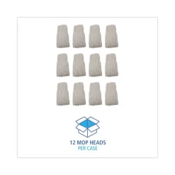 Boardwalk Premium Cut-End Wet Mop Heads, Rayon, 24oz, White, 12/Carton -Professional cleaning tool store 09e8a402b185a27048b56c160b854302e4