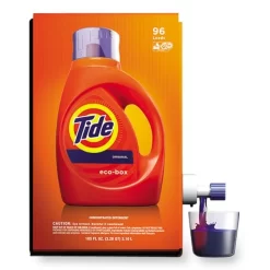 Tide Eco-Box HE Liquid Laundry Detergent, Tide Original Scent, 105 Oz Bag-In-A-Box