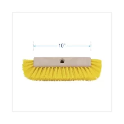 Boardwalk Dual-Surface Scrub Brush, Yellow Polypropylene Bristles, 10" Brush, Plastic Handle -Professional cleaning tool store 0af2eb3c2ef1af8d936dbf63524eb92da1