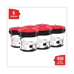WypAll Power Clean ProScrub Pre-Saturated Wipes, 9.5 X 12, Citrus Scent, Green, 75/Bucket, 6 Buckets/Carton -Professional cleaning tool store 0b5b0211468c892a94d67961e61a782cae