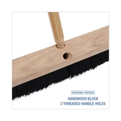 Boardwalk Floor Brush Head, 2.5" Black Tampico Fiber Bristles, 18" Brush -Professional cleaning tool store 0c93c54b15a995259d04d9620e210e641e