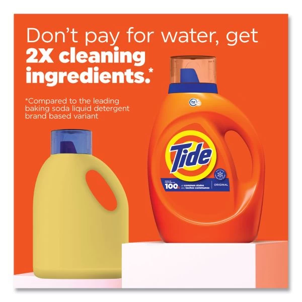 Tide HE Laundry Detergent, Original Scent, Liquid, 64 Loads, 92 Oz Bottle 4 Tide HE Laundry Detergent, Original Scent, Liquid, 64 Loads, 92 Oz Bottle - Image 4