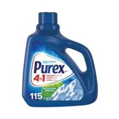 Purex Liquid Laundry Detergent, Mountain Breeze, 150 Oz Bottle, 4/Carton