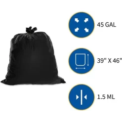 Genuine Joe Heavy-Duty 45 Gallon Trash Bags 10 Genuine Joe Heavy-Duty 45 Gallon Trash Bags -Professional cleaning tool store 0d528dbb266ddc65ac8075f91cb502d534