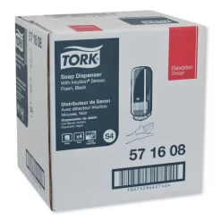 Tork Elevation Foam Skincare Automatic Dispenser With Intuition Sensor, 1 L/33 Oz, 4.45" X 5.12" X 10.94", Black -Professional cleaning tool store 0daceee41724c801c5d342f19c0736f67d