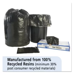 Stout By Envision Total Recycled Content Plastic Trash Bags, 60 Gal, 1.5 Mil, 38" X 60", Brown/Black, 100/Carton -Professional cleaning tool store 0df4d47f2df8fdfd9ed19b9c61789c8f44