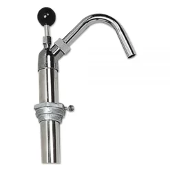 Boardwalk Bottle Pump, 22 Oz/Pump, Steel, 42.5" Tall, Chrome, 6/Carton