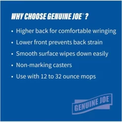 Genuine Joe 35-quart Side Press Mop Bucket & Wringer Combo -Professional cleaning tool store 0f095439387b022c71609042c30269a7a6