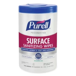 PURELL Foodservice Surface Sanitizing Wipes, 1-Ply, 10 X 7, Fragrance-Free, White, 110/Canister, 6 Canisters/Carton 6 PURELL Foodservice Surface Sanitizing Wipes, 1-Ply, 10 X 7, Fragrance-Free, White, 110/Canister, 6 Canisters/Carton -Professional cleaning tool store 0feb33e96fa9bb5ab8e11d81dc3e31db73