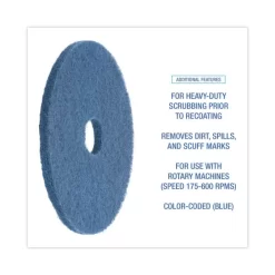 Boardwalk Standard Scrubbing Floor Pads, 20" Diameter, Blue, 5/Carton 8 Boardwalk Standard Scrubbing Floor Pads, 20" Diameter, Blue, 5/Carton -Professional cleaning tool store 10008cf298d81def0fcbeefd4c1d8f7982