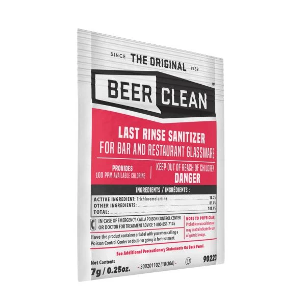 Diversey Beer Clean Last Rinse Glass Sanitizer, Powder, 0.25 Oz Packet, 100/Carton 2 Diversey Beer Clean Last Rinse Glass Sanitizer, Powder, 0.25 Oz Packet, 100/Carton - Image 2