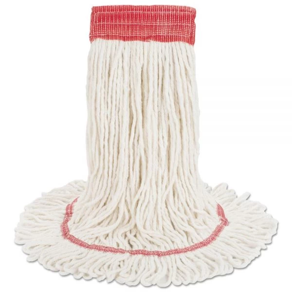 Boardwalk Super Loop Wet Mop Head, Cotton/Synthetic Fiber, 5" Headband, Large Size, White, 12/Carton 6 Boardwalk Super Loop Wet Mop Head, Cotton/Synthetic Fiber, 5" Headband, Large Size, White, 12/Carton - Image 6
