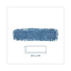 Boardwalk Dust Mop Head, Cotton/Synthetic Blend, 36 X 5, Looped-End, Blue -Professional cleaning tool store 14c0cff7e1d2bcc8e56e382395e21095a4