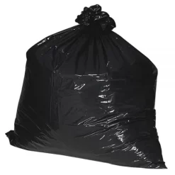 Nature Saver 33 Gallon Trash Bags, Black, Low-Density, 1.25 Mil, 33 Gallon, 100/Carton -Professional cleaning tool store 16bb6912ce848bd23326b2b12b91f8233b