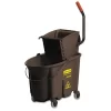 Rubbermaid Commercial Wavebrake 35 Quart Bucket/Wringer Combinations, Brown