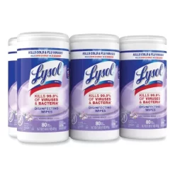 LYSOL Brand Disinfecting Wipes, 1-Ply, 7 X 7.25, Early Morning Breeze, White, 80 Wipes/Canister, 6 Canisters/Carton -Professional cleaning tool store 1b778e730dd6b5d1b27fab146db1971797