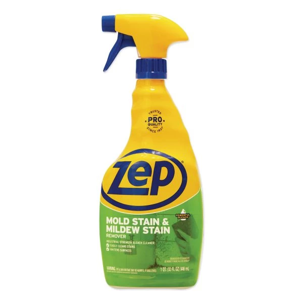 Zep Commercial Mold Stain And Mildew Stain Remover, 32 Oz Spray Bottle, 12/Carton 1 Zep Commercial Mold Stain And Mildew Stain Remover, 32 Oz Spray Bottle, 12/Carton