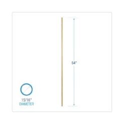 Boardwalk Threaded End Broom Handle, Lacquered Hardwood, 0.94" Dia X 54", Natural -Professional cleaning tool store 1d2239cc83c42ce22955b5d60bcb7d93a9