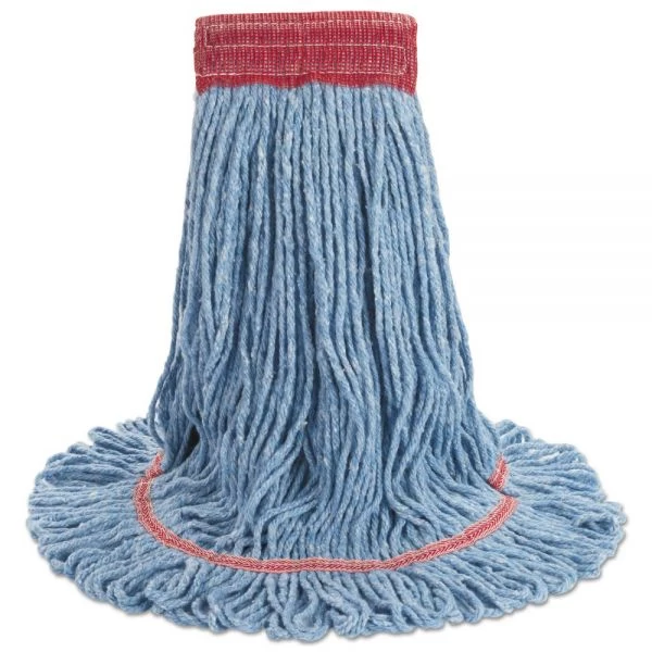 Boardwalk Super Loop Wet Mop Head, Cotton/Synthetic Fiber, 5" Headband, Large Size, Blue, 12/Carton 5 Boardwalk Super Loop Wet Mop Head, Cotton/Synthetic Fiber, 5" Headband, Large Size, Blue, 12/Carton - Image 5
