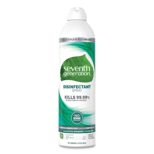 Seventh Generation Disinfectant Sprays, Eucalyptus/Spearmint/Thyme, 13.9 Oz Spray Bottle, 8/Carton 1 Seventh Generation Disinfectant Sprays, Eucalyptus/Spearmint/Thyme, 13.9 Oz Spray Bottle, 8/Carton