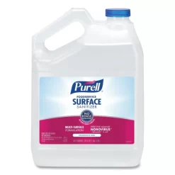 PURELL Foodservice Surface Sanitizer, Fragrance Free, 1 Gal Bottle, 4/Carton