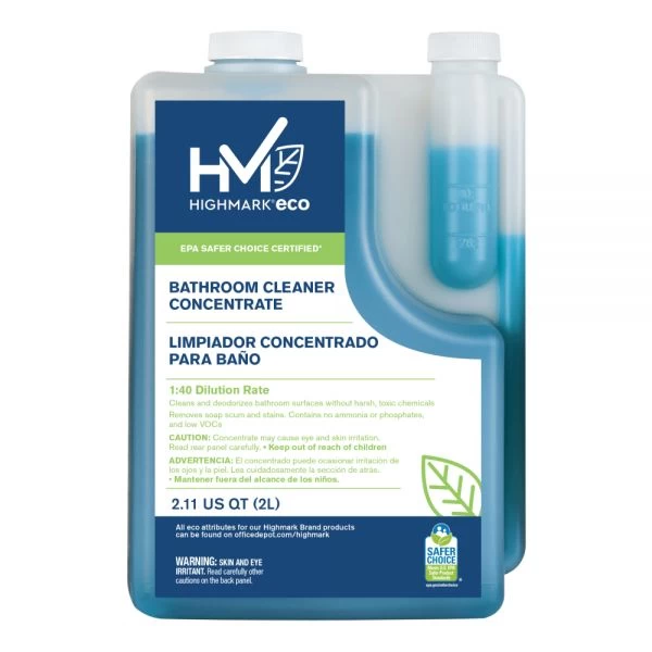 Highmark ECO Liquid Bathroom Cleaner Concentrate, 2 Liters 1 Highmark ECO Liquid Bathroom Cleaner Concentrate, 2 Liters