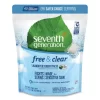 Seventh Generation Natural Laundry Detergent Packs, Powder, Unscented, 45 Packets/Pack, 8/Carton