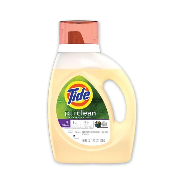 Tide PurClean Liquid Laundry Detergent, Honey Lavender, 32 Loads, 46 Oz Bottle, 6/Carton 1 Tide PurClean Liquid Laundry Detergent, Honey Lavender, 32 Loads, 46 Oz Bottle, 6/Carton