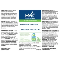 Highmark ECO Liquid Bathroom Cleaner Concentrate, 2 Liters, Case Of 4 Bottles -Professional cleaning tool store 221a994cbe8cc03156d0dd025e49a913ed