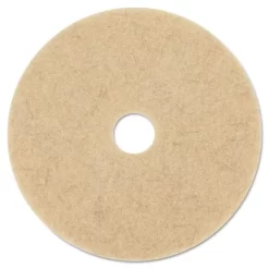 3M Ultra High-Speed Natural Blend Floor Burnishing Pads 3500, 27" Diameter, Tan, 5/Carton