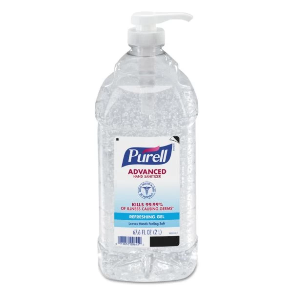 PURELL Advanced Refreshing Gel Hand Sanitizer, 2 L Pump Bottle, Clean Scent, 4/Carton 1 PURELL Advanced Refreshing Gel Hand Sanitizer, 2 L Pump Bottle, Clean Scent, 4/Carton