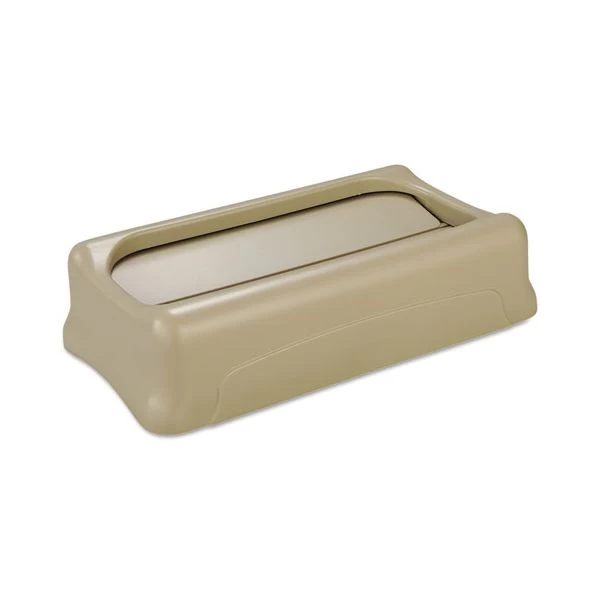 Rubbermaid Commercial Slim Jim Swing Lid, 11.38w X 20.5d X 5h, Beige 1 Rubbermaid Commercial Slim Jim Swing Lid, 11.38w X 20.5d X 5h, Beige