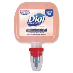 Dial Professional Antimicrobial Foaming Hand Wash, Original, 1.25 L, Duo Dispenser Refill, 3/Carton
