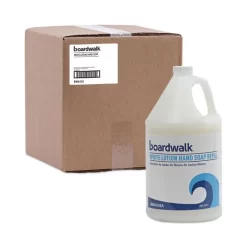 Boardwalk Mild Cleansing Lotion Soap, Cherry Scent, Liquid, 1 Gal Bottle, 4/Carton -Professional cleaning tool store 26124833a4fa53845ebdf32c91d94a3d47