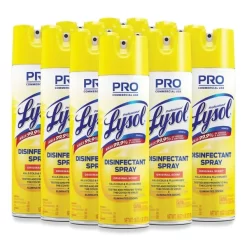 Professional LYSOL Brand Disinfectant Spray, Original Scent, 19 Oz Aerosol Spray, 12/Carton