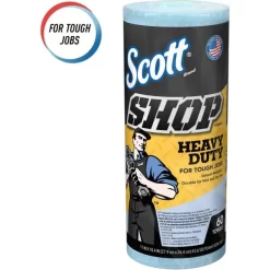 Scott Pro Shop Towels, Heavy Duty, 1-Ply, 10.4 X 11, Blue, 12 Rolls/Carton -Professional cleaning tool store 28c7edc8242e150479d864f3206310ef28