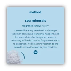 Method Foaming Hand Wash, Sea Minerals, 10 Oz Pump Bottle, 6/Carton 5 Method Foaming Hand Wash, Sea Minerals, 10 Oz Pump Bottle, 6/Carton -Professional cleaning tool store 29053394203def2bad28982221daf2ff66