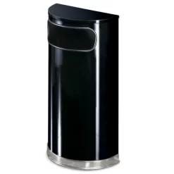 Rubbermaid European Half Round 9 Gallon Trash Can