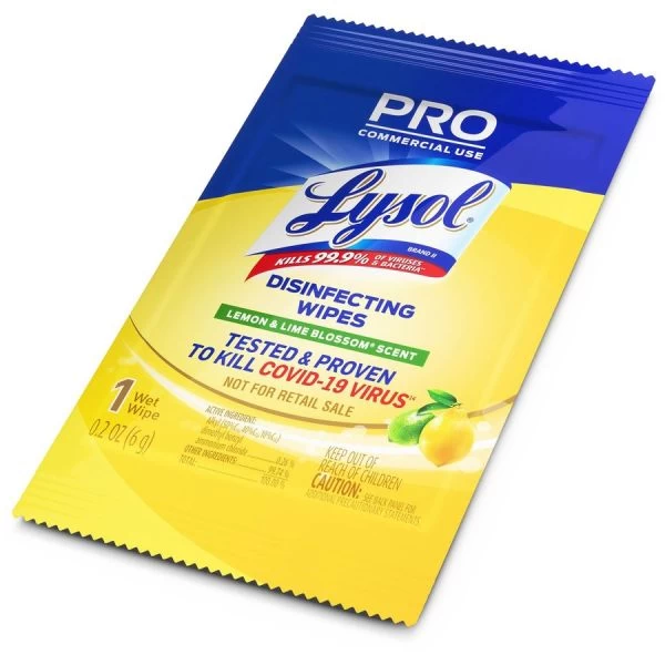 Lysol Professional Individually Wrapped Disinfecting Wipes 4 Lysol Professional Individually Wrapped Disinfecting Wipes - Image 4