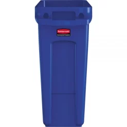 Rubbermaid Commercial Slim Jim W/Handles, Rectangular, Plastic, 15.9 Gal, Blue 6 Rubbermaid Commercial Slim Jim W/Handles, Rectangular, Plastic, 15.9 Gal, Blue -Professional cleaning tool store 2b0ff02ab33c07815cadd057697725c3bd